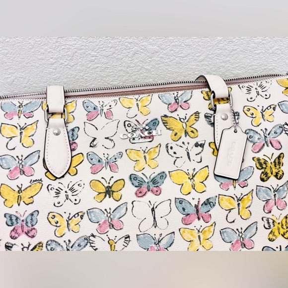 NWT Coach Gallery Tote Bag With Butterfly Print CAR36 - Picture 11 of 12